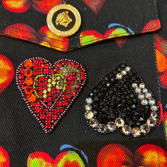 VERSACE men’s jean jacket/printed denim shirt - Picture 3 of 6